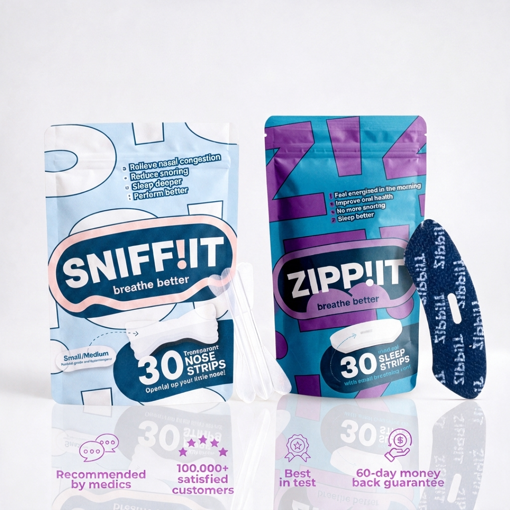 Bundel - Transparante Neusstrips Medium/Small & Mondtape