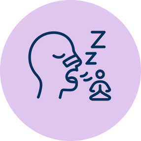 You reduce snoring and dry mouth